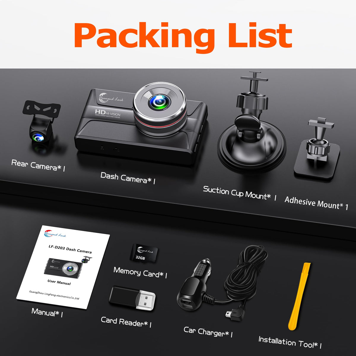 Diamond Lark 32GB SD card installed emphasizing ready-to-use convenience