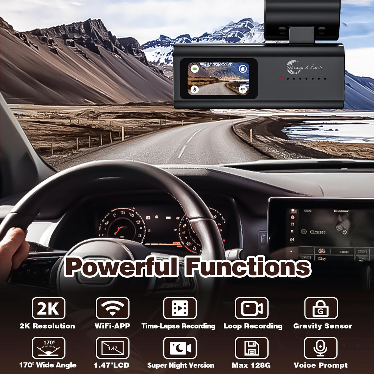 Diamond Lark accessories with free 32GB card ready to use for immediate recording