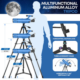 Dianfan night-sky observation with family shows versatile stargazing potential.