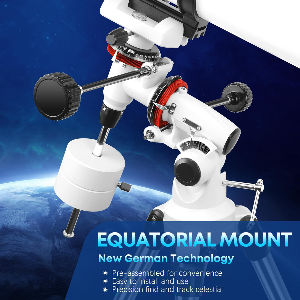 Dianfan 150EQ Moon filter helps reveal lunar details with reduced glare.