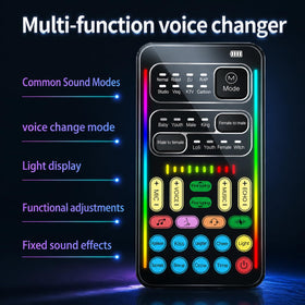 DIANMO i9Live audio mixer with eight voice modes for creators.