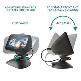 Dianves Echo Show 5 bottom magnetic connection securing the device