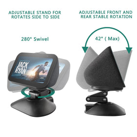 Dianves adjustable height keeps Show 5 at comfortable eye level.