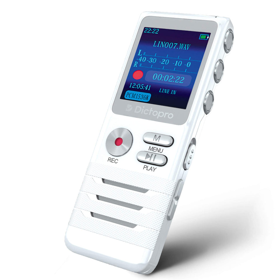 Dictopro X100 front view showing buttons and speaker, for quick operation