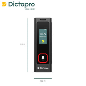 Dictopro X200 held in hand to show compact size and pocket-friendly benefit