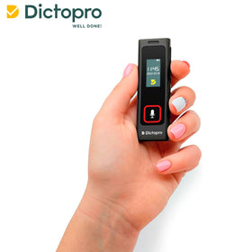 Dictopro X200 side ports view showing USB and slots for fast transfers