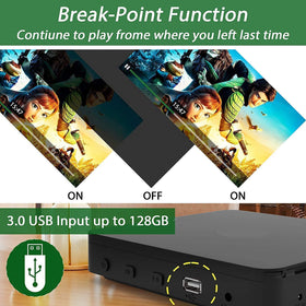 Didar Blu Ray DVD Player HDMI and AV cables included for quick setup