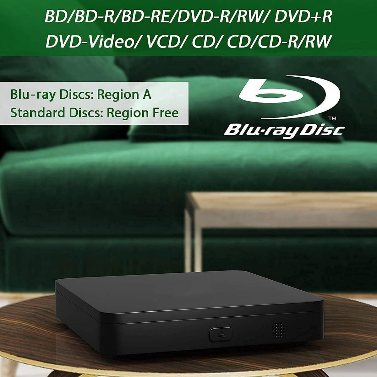 Didar Blu Ray DVD Player supports up to 128GB USB drive