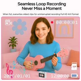 Dienspeak Mini Camera display-on highlights a vivid 0.96-inch screen