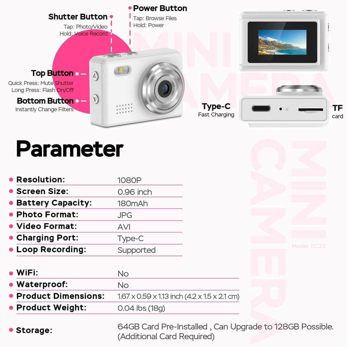 Dienspeak Mini Camera travel-vlog setup ideal for days out