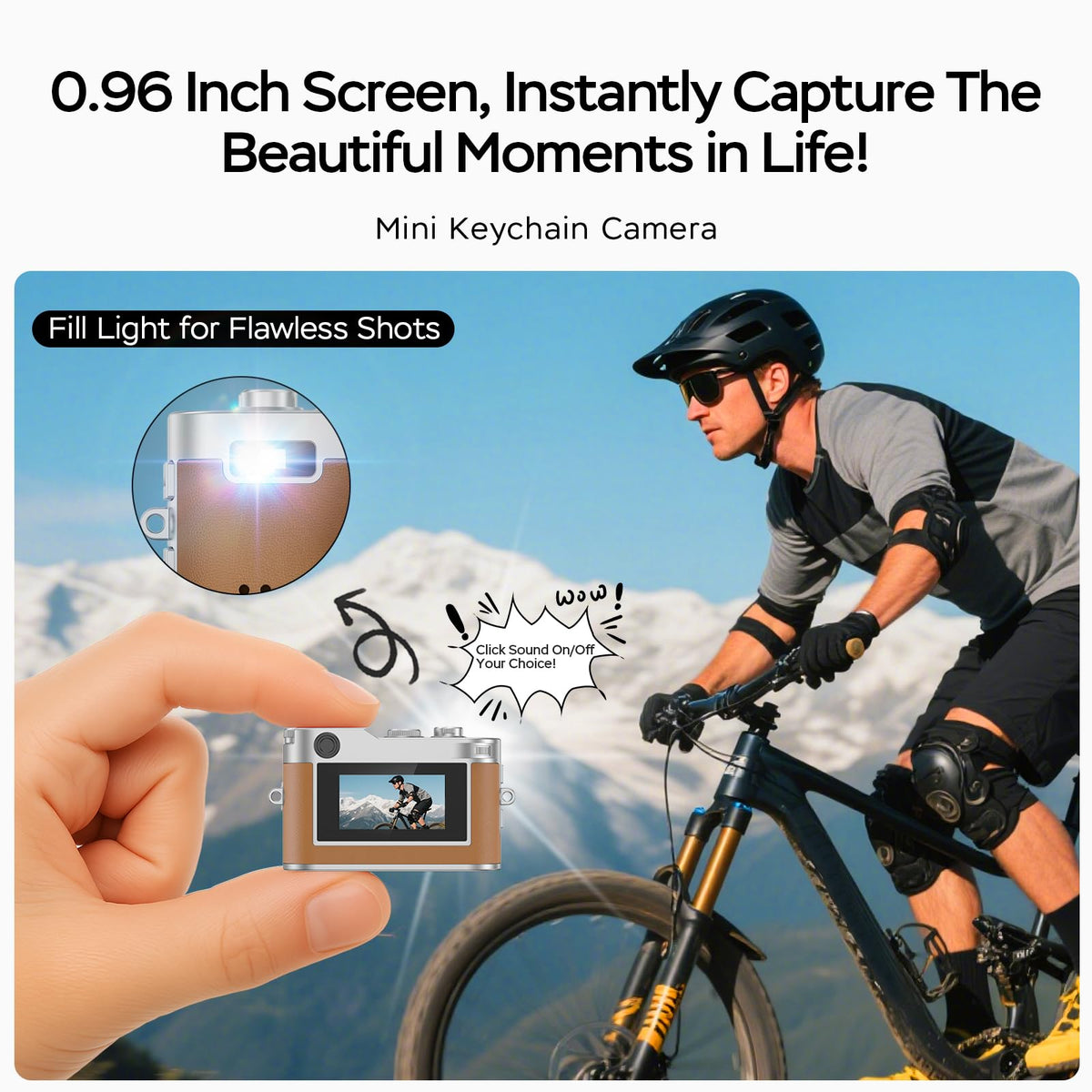 Dienspeak mini camera back and buttons showing simple controls for quick use