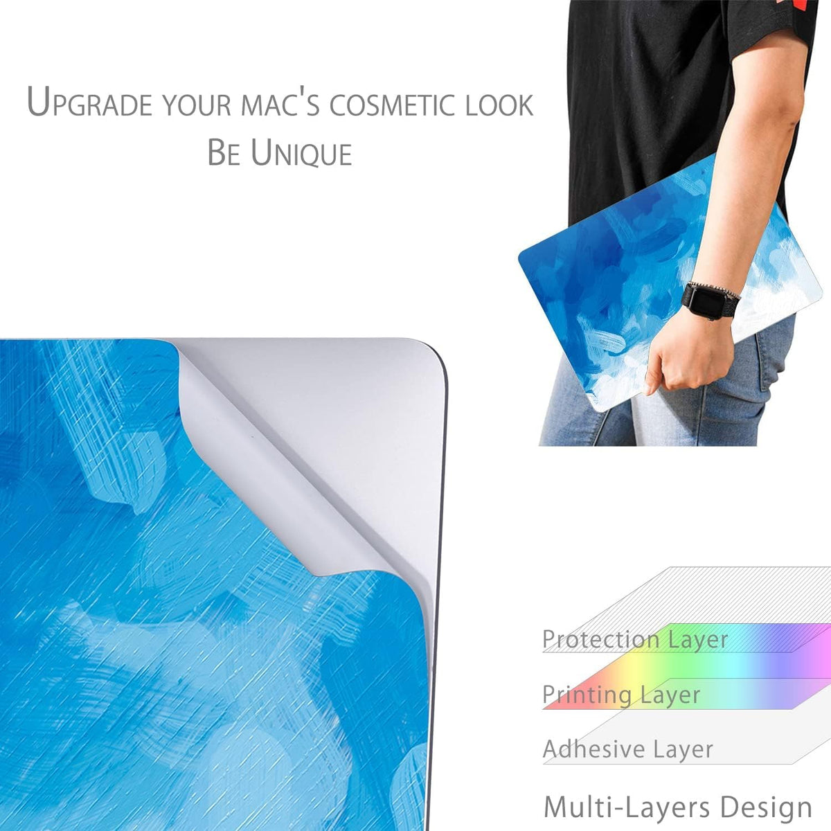 Effortless bubble-free application with high-precision Digi-Tatoo skin for MacBook Air 15.3.