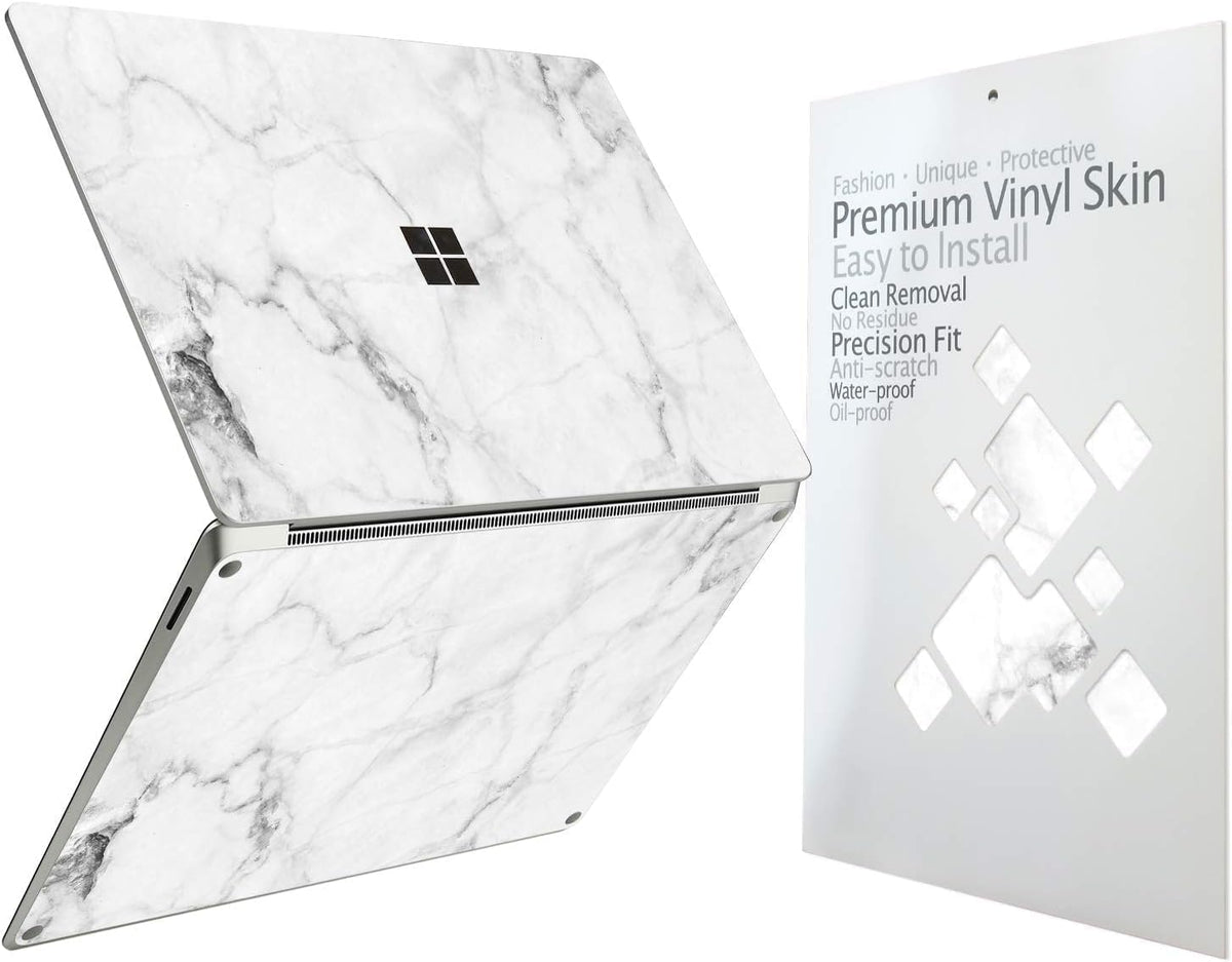 Digi-Tatoo Fresh Marble skin on Surface Laptop 13 Copilot PC protects from daily scratches