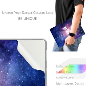 Digi-Tatoo Nebula skin on Surface Pro 12 – guards against daily wear.
