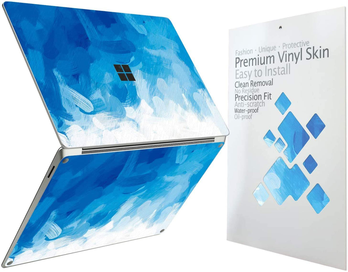 Digi-Tatoo Surface Laptop Go 3 skin in blue paint for shield against daily wear