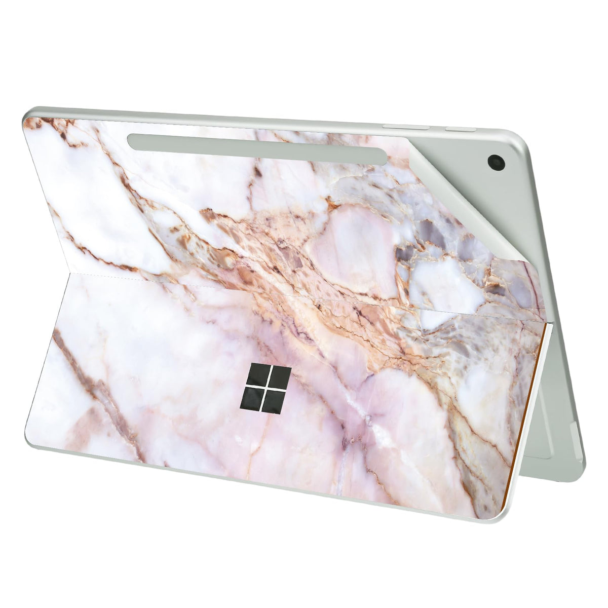 Digi-Tatoo cracked marble skin on Surface Pro 12-inch showing scratch protection