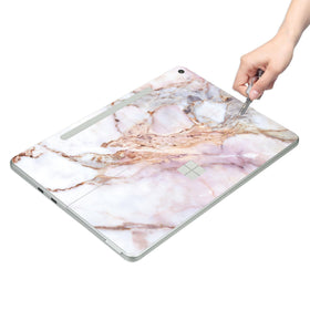 Textured cracked marble finish on Digi-Tatoo Surface Pro skin for premium look