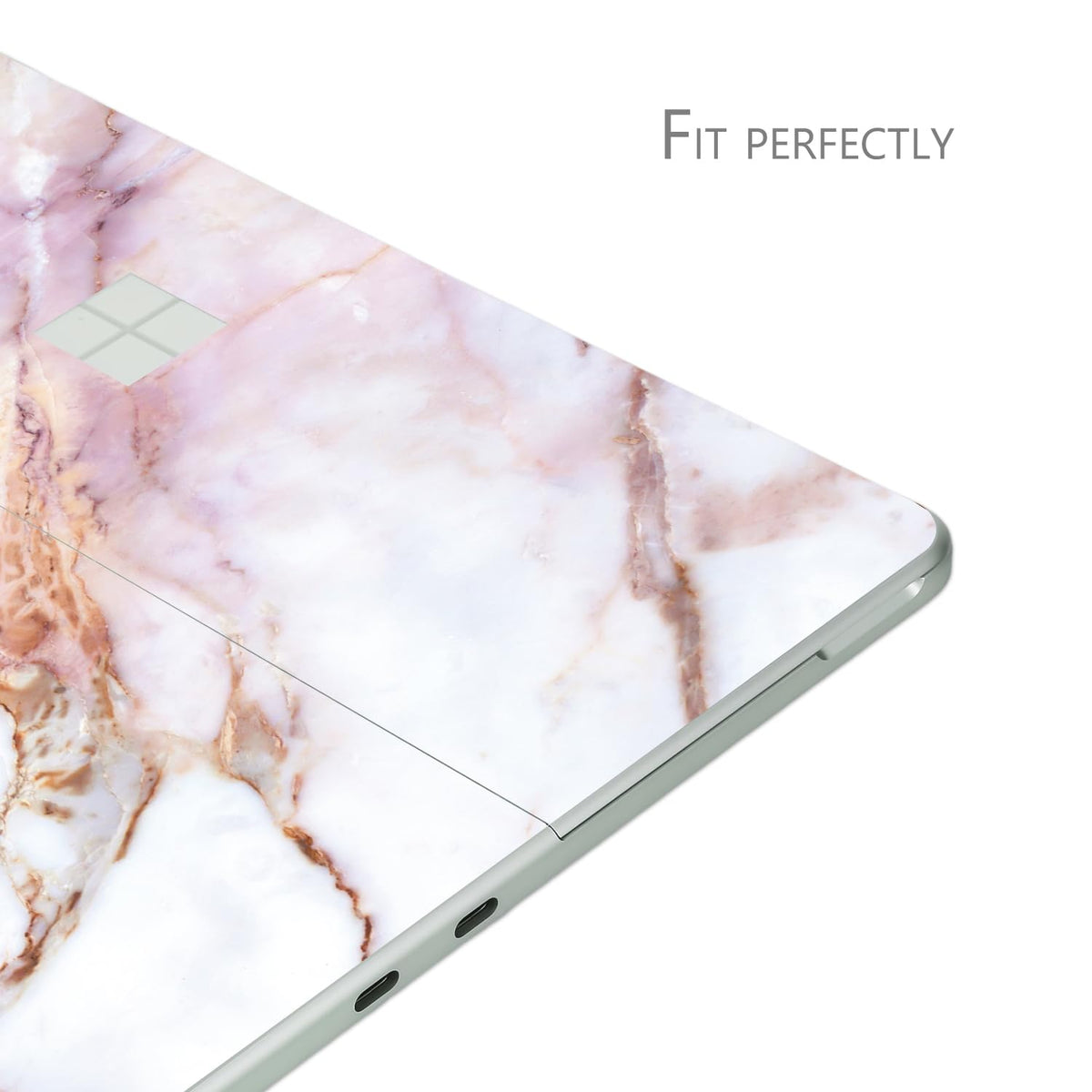 Bubble-free application of Digi-Tatoo cracked marble skin on Surface Pro