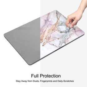 Digi-Tatoo cracked marble MacBook Air skin application guide emphasizes bubble-free setup