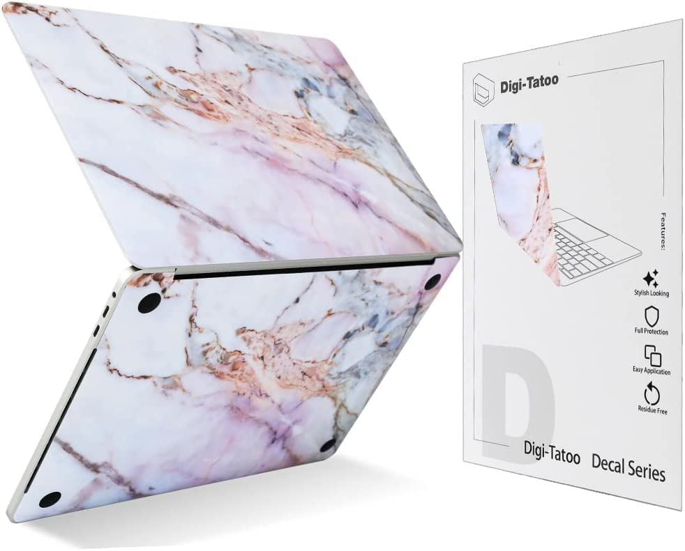 Digi-Tatoo cracked marble MacBook Air skin with full front coverage protects against scuffs
