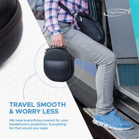 DigiCharge soft-lined interior protects your headphones from scratches and scuffs.
