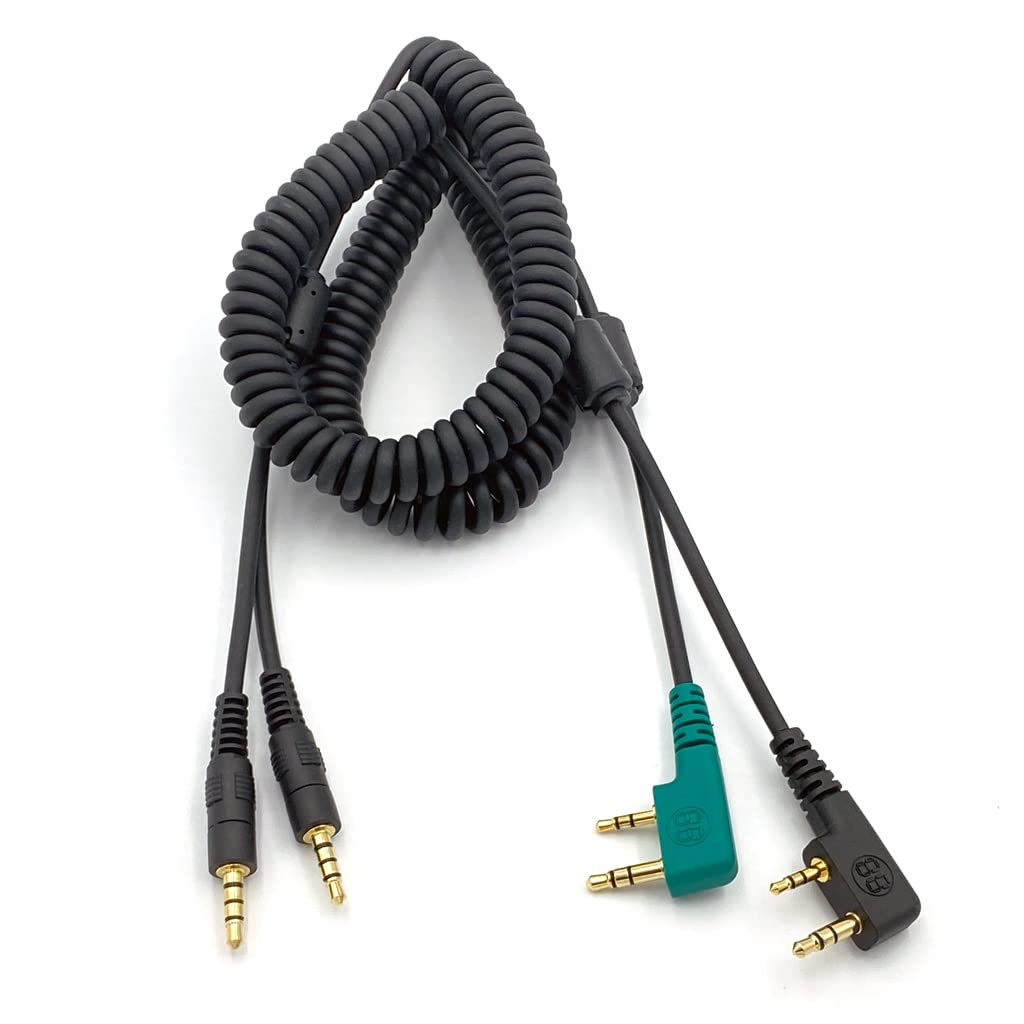Digirig K1 connector close-up highlighting shielded jack and ferrite bead for cleaner signals