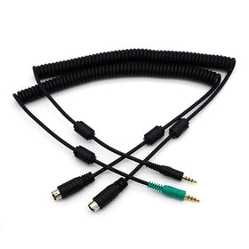 Digirig front view showing both Yaesu-compatible cable connectors for tidy installs