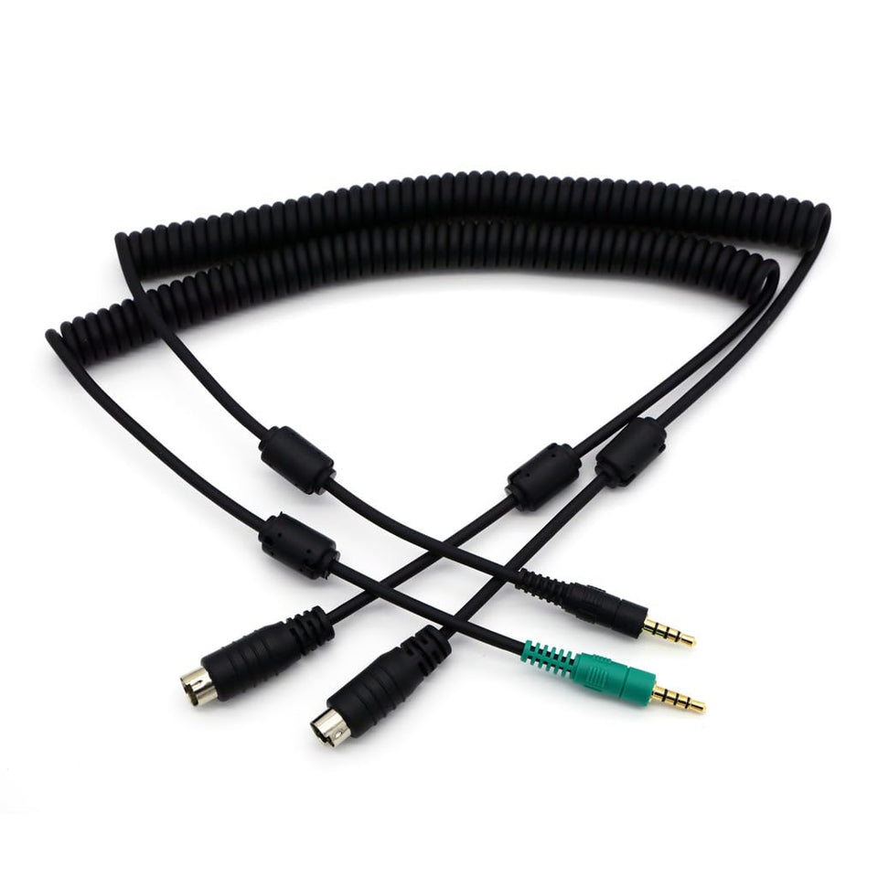 Digirig front view showing both Yaesu-compatible cable connectors for tidy installs