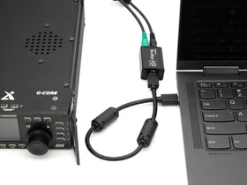 Digirig cables installed in field kit showing rugged portability benefit