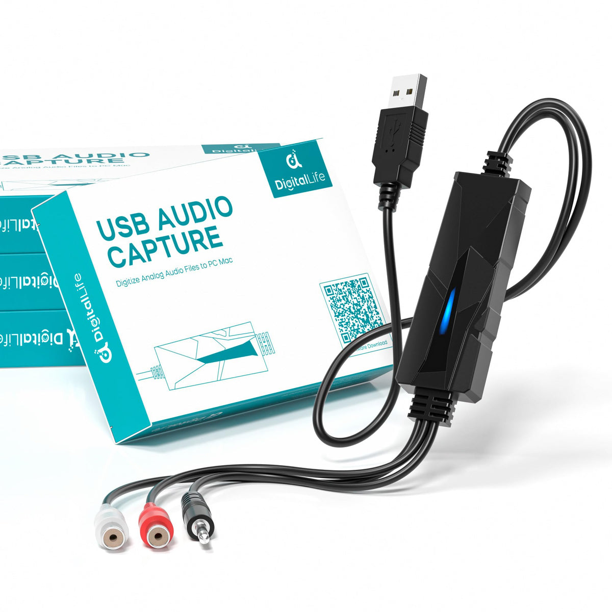 DigitalLife AuralynX AV202-B cassette-to-digital capture for easy archiving.