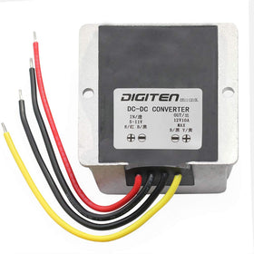 DIGITEN boost module input range label showing versatile voltage acceptance.