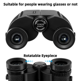 Digitgarden binoculars 12x25 wide field for events and sports.