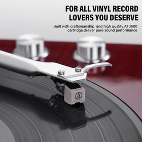 DIGITNOW belt-drive turntable AT3600L stylus delivers clear, faithful tracking
