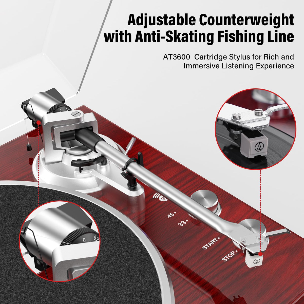 DIGITNOW belt-drive turntable USB capture enables easy vinyl digitizing