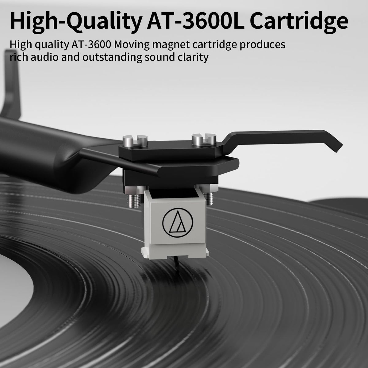 DIGITNOW iron-platter provides stable rotation for consistent playback