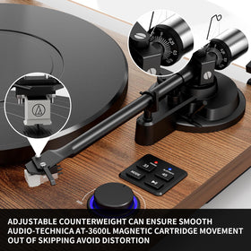 DIGITNOW counterweight and anti-skating system promoting smooth tracking
