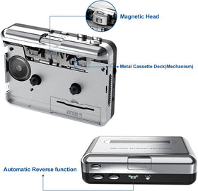 DigitNow USB cassette capture device shown with USB connection for easy transfer