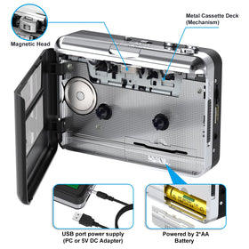 DIGITNOW USB port and FAT32 compatibility ensures smooth MP3 saving.