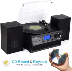 DIGITNOW vinyl to MP3 recording feature for easy digitizing.