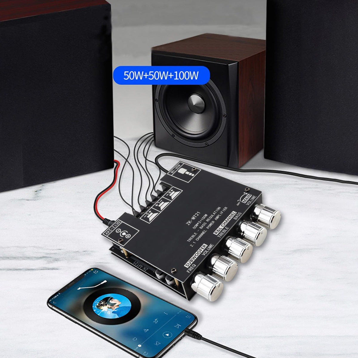 DiGiYes ZK-MT21 DIY project setup for home theater.