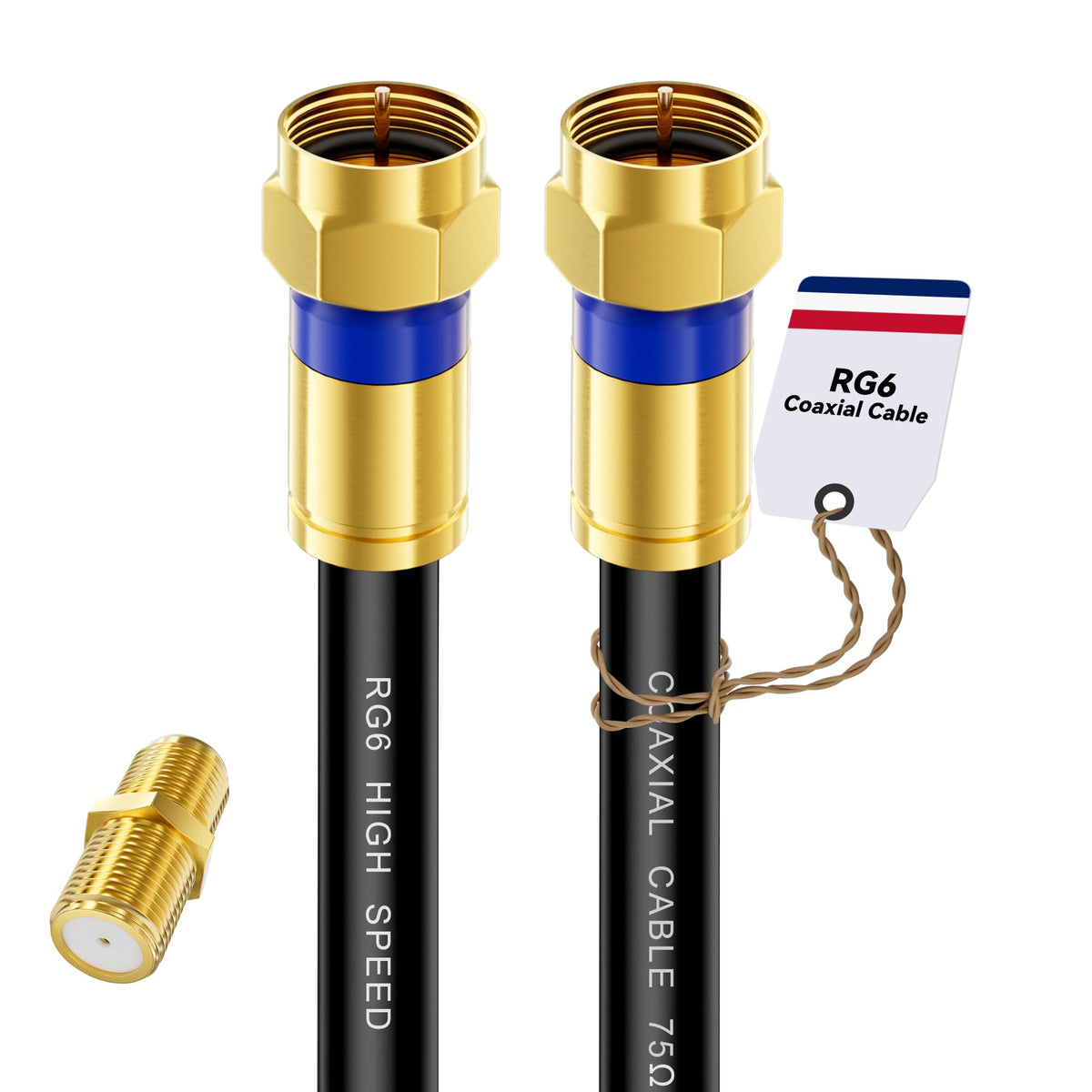 Digoloan cable front packaging showing length and uses for reliable connections