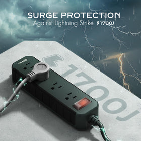 Diivoo mounted on patio wall demonstrating secure installation and tidy outdoor power management