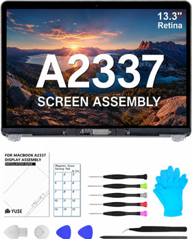 Dilcmtif A2337 replacement screen front view for quality restoration on MacBook Air.