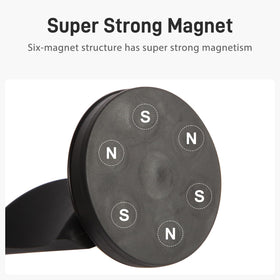 Dlilise rubber-wrapped magnet base prevents desk scratches.