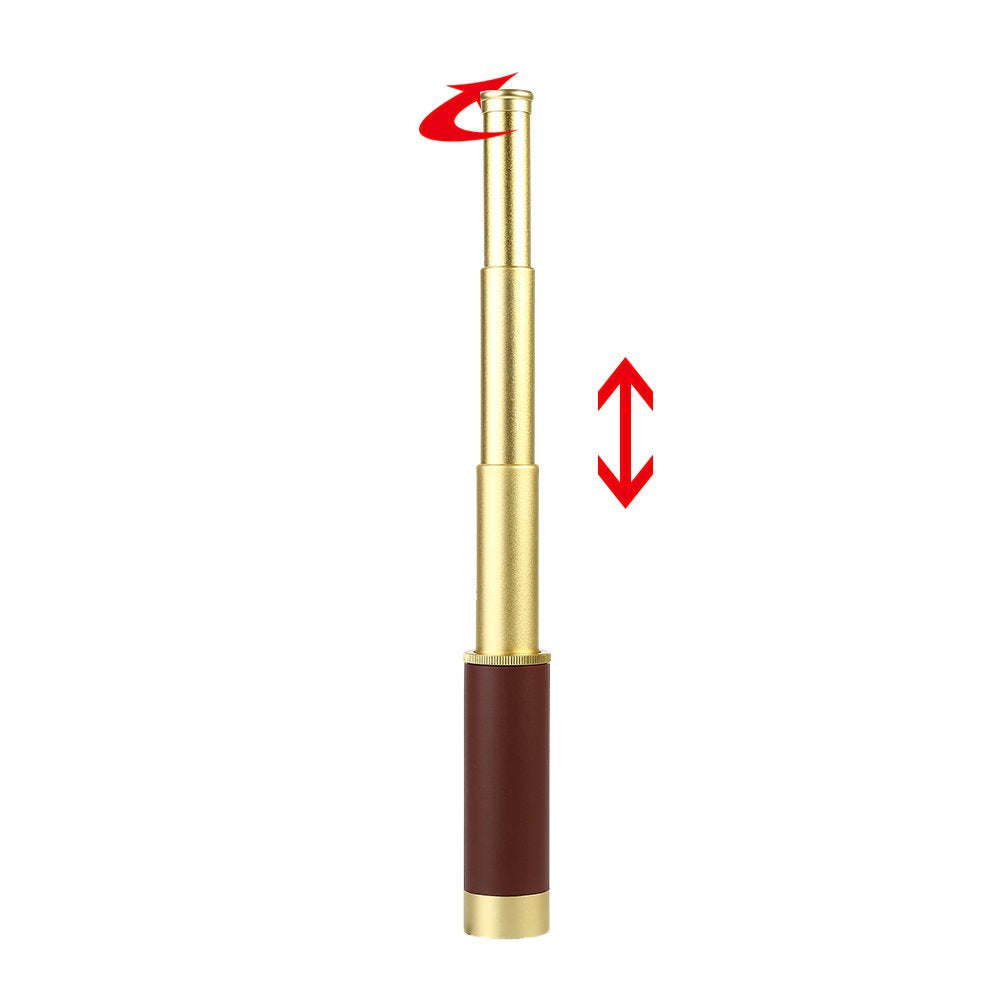 Dilwe vintage style telescope enhances nostalgic trips.