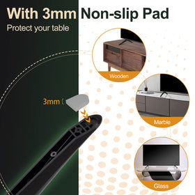 Dinghosen 3mm non-slip pads prevent scratches and movement.