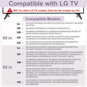 Dinghosen ABS material legs for durable LG TV support and longevity.
