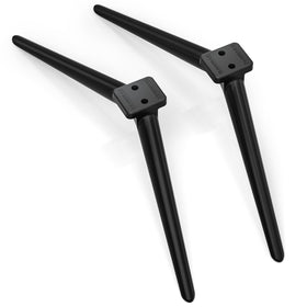 Dinghosen front view of TV legs showing stable base and sleek look