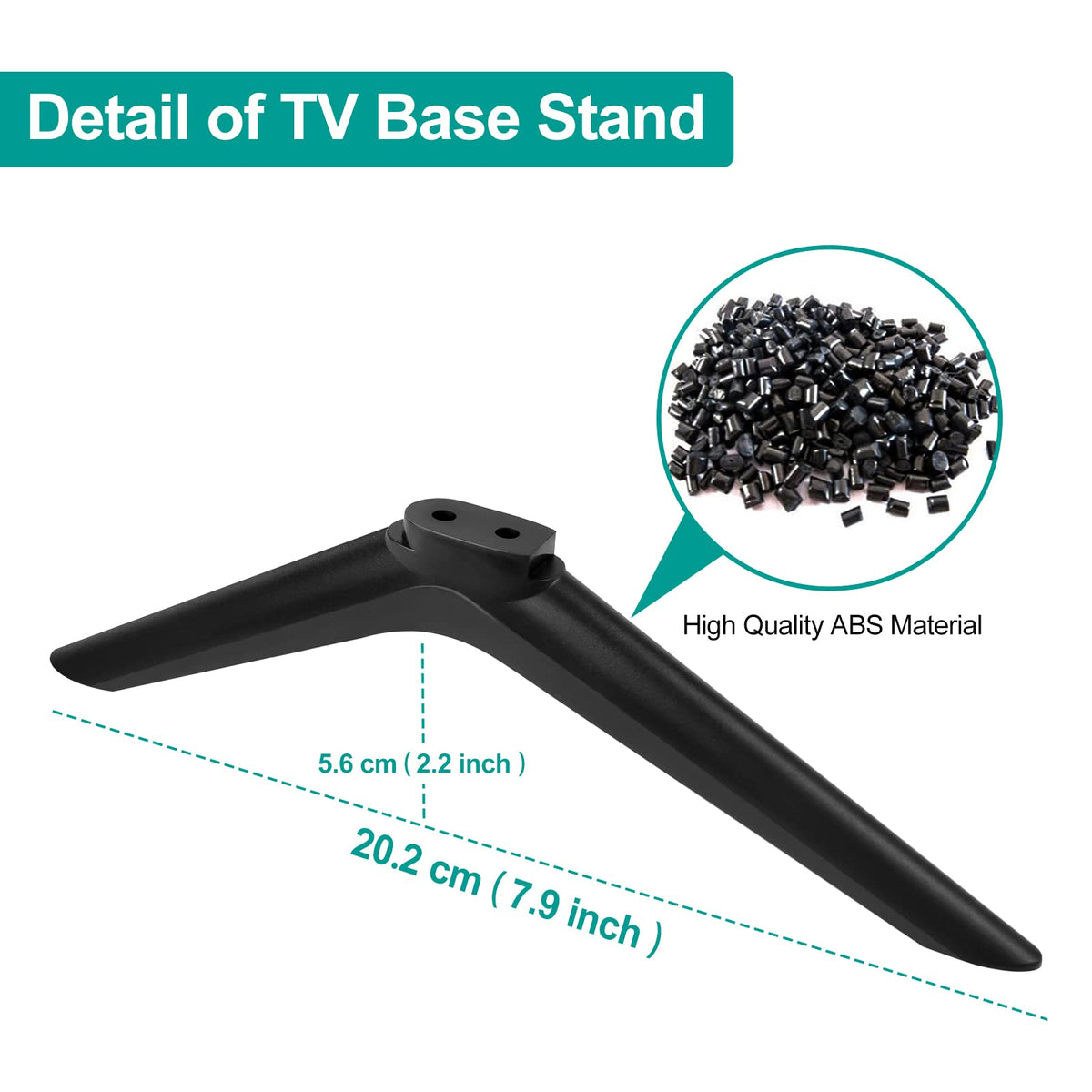 Dinghosen Hisense TV stand legs - sleek minimal look matches most decors.