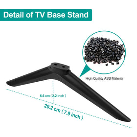 Dinghosen Hisense TV stand legs - sleek minimal look matches most decors.